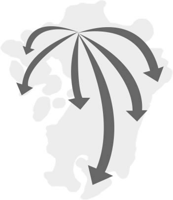 九州の地図